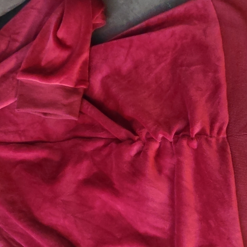 ruby & Lace Maternity Velvet Front Zipper Jacket Size L - Picture 7 of 8